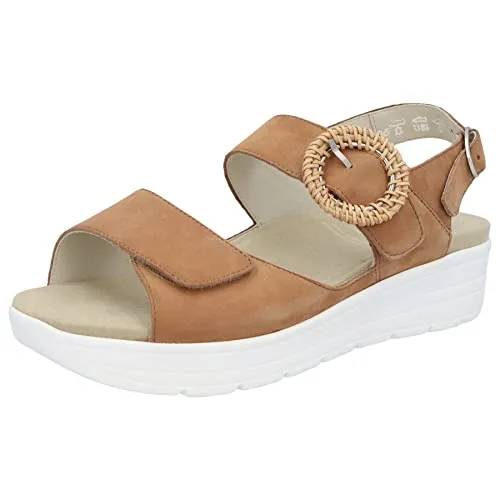 Solidus 48022 Greta - Weite G Muskat Gr. 38.5 - Wanderschuhe mit herausnehmbarem Fussbett, ideal für optimalen Tragekomfort und individuelle Anpassung.
