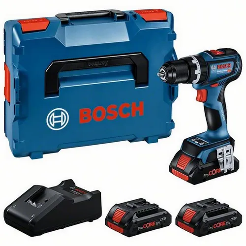 Bosch Professional GSB 18V-90C Schlagschrauber Set - Akkuschrauber mit 64 Nm Drehmoment, inklusive 3x 4,0Ah Batterien und Schnellspannfutter für effizientes Arbeiten. Ideal für Profis und Heimwerker!