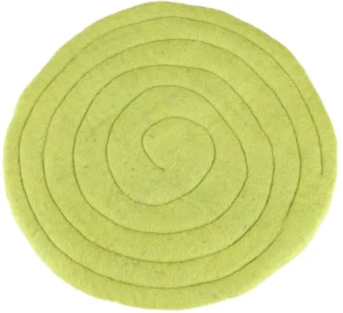 Guru-Shop Meditationskissen Filz Stuhlauflage – Lemongrün von Guru-Shop