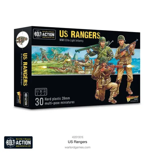 US Rangers Bolt Action Tabletop von Warlord Games - Tabletopspiel für strategische Kämpfe, ideal für Sammler und Spieler ab 12 Jahren, bietet spannende historische Szenarien.