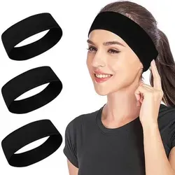 Sularpek 3er Pack Schwarze Haarbänder für Damen - Breite Sport Stirnbänder - Hochwertige Sularpek Haarbänder im 3er Pack – ideal für Sport und Alltag. Rutschfest und elastisch, passen sie sich jeder Kopfgröße an und sorgen für einen bequemen Sitz. Atmungsaktives Material hält Ihre Haare während des Trainings an Ort und Stelle.