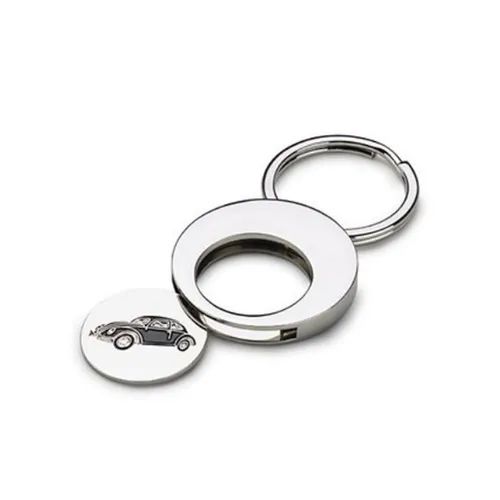 Original VW Schlüsselanhänger Einkaufswagenchip Käfermotiv 000087703DJJKA -NEU-