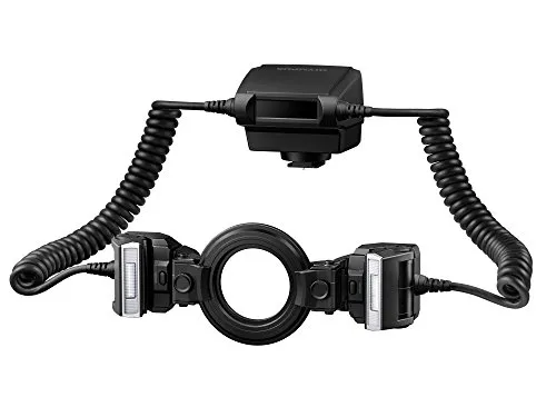 Olympus STF-8 Zangenblitz für OM-D und Pen schwarz - Blitzgeräte mit frostsicherem (-10 °C), staub- und spritzwassergeschütztem Design. Ideal für vielseitige Makro-Aufnahmen, kompatibel mit mehreren OM-D und Pen Modellen.