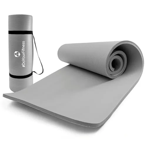 DoYourFitness rutschfeste Yogamatte 183cm x 61cm - Die rutschfeste Yogamatte von #DoYourFitness eignet sich perfekt für Einsteiger und Fortgeschrittene. Ideal für Indoor- und Outdoor-Training, bietet sie optimalen Komfort und schützt deinen Boden.
