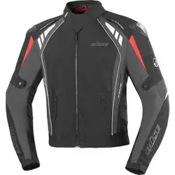 Büse B.Racing Pro Motorrad Textiljacke Schwarz/Rot XL - Schutzjacke für Motorradfahrer, bietet optimalen Schutz und Atmungsaktivität für ein sicheres Fahrgefühl.