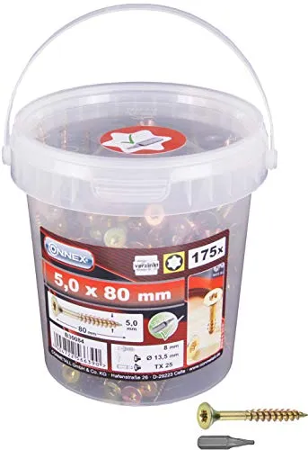 Connex Universalschrauben 5,0 x 80 mm von Connex