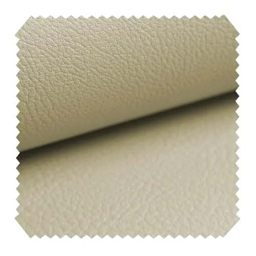 novely® NEUSS - Genarbtes Kunstleder - Möbelstoff in Echtleder-Optik - Robuster Polsterstoff - Pflegeleichte Meterware 1lfm | Farbe: 13 Biscuit Beige