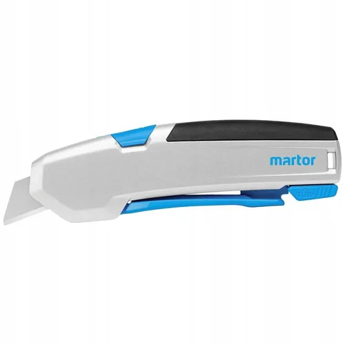 MARTOR SECUPRO 625 Sicherheitsmesser mit Trapezklinge - Cuttermesser mit robustem, ergonomischem Aluminiumgriff, ideal für Rechts- und Linkshänder. Perfekt für präzise Schneidarbeiten im Büro und Handwerk.