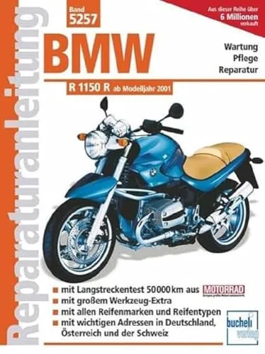 BMW R 1150 R Reparaturanleitung (ab 2001) - Detaillierte Reparaturanleitung für BMW R 1150 R ab 2001, ideal für DIY-Enthusiasten und Werkstätten, um Wartung und Reparatur effizient durchzuführen.