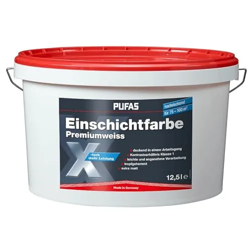 PUFAS Einschichtfarbe Premiumweiss