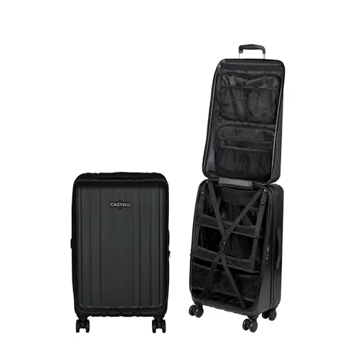 CASYRO Hartschalenkoffer M, 80l Trolley zum Aufklappen