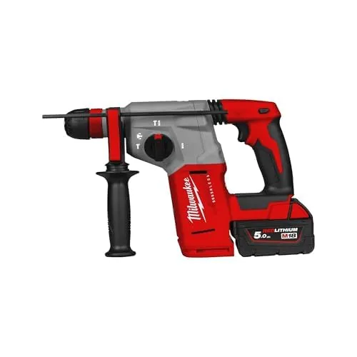 Milwaukee M18 BLHX-502X Bürstenloser Akku-Kombihammer - Bohrmaschinen mit Sicherheitsmerkmalen und kompaktem Design, ideal für intensive Einsätze und vielseitige Anwendungen.