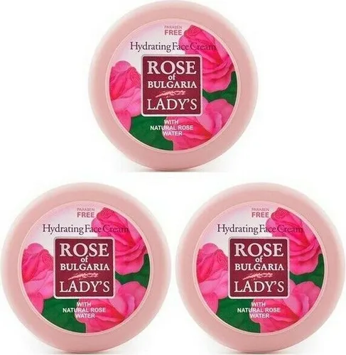 BioFresh Rose of Bulgaria Feuchtigkeitscreme mit Rosenwasser 3 x 100 ml