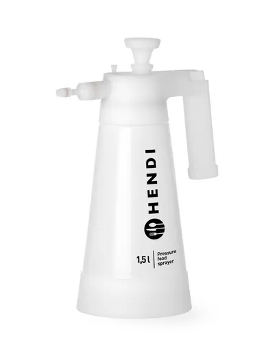 HENDI Druck-Sprühgerät für Lebensmittel, 1,5L - Gastronomie Zubehör - Ideal zum Fetten von Backformen und gleichmäßigen Einsprühen von Lebensmitteln. Hochwertiges Polymer, verstellbare Düse und stabiler Stand. Perfekt für die Küche!