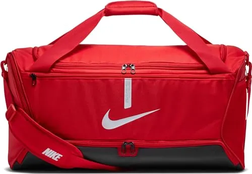 Nike CU8090-657 DUFFEL ACADEMY TEAM Gym Bag - Klassische Sporttaschen mit geräumigem Hauptfach, separatem Nass-/Trockenraum und Platz für Teamwappen – ideal für Sportler und Teams.
