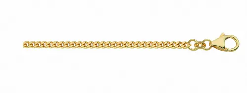 Adelia's 333 Gold Flach Panzer Halskette für Damen Ø 1,4 mm von Adelia's