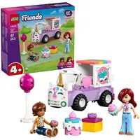Friends Einhorn-Kuchenlieferwagen 42675 - Konstruktionsspielzeug - 67-teiliges Konstruktionsspielzeug für kreative Bauprojekte, ideal für Kinder ab 4 Jahren, aus hochwertigem Kunststoff gefertigt.