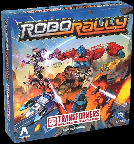 Robo Rally Transformers - Gesellschaftsspiel von Renegade Games Studios (2024) - Erlebe spannende Rennen mit Robo Rally Transformers, einem einzigartigen Gesellschaftsspiel für strategische Denker. Ideal für Spielabende in englischer Sprache!
