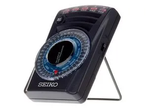 Seiko SQ-60 Metronome - Präziser Quarzmetronom für Musiker, 40-208 Schläge pro Minute, große LEDs und einstellbare Taktarten für optimale Übung.