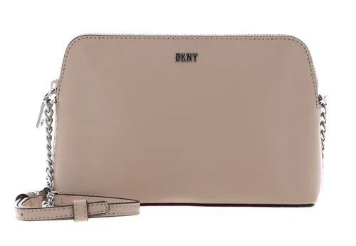 DKNY Umhängetasche Bryant Sutton - Elegante DKNY Umhängetasche im Toffee/Silver Design, ideal für den Abend. Mit verstellbarem Schulterriemen und praktischem Stauraum, perfekt für stilbewusste Damen.