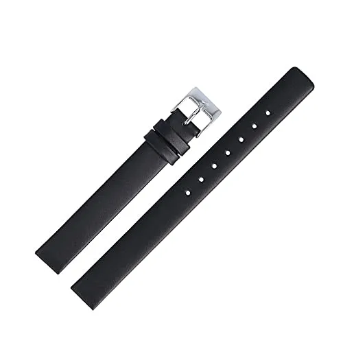 Skagen Uhrenarmband 12mm Leder Schwarz XS - 358XSSLBC - Ersatzarmband für Skagen Uhren, 12mm Stegbreite, aus hochwertigem Leder in Schwarz. Ideal für eine perfekte Passform und stilvolles Design. Zufriedenheitsgarantie inklusive!