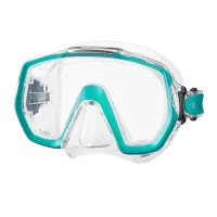 Tusa Tauchmaske M1003 Freedom Elite - Klar - Ocean Green - Taucherbrillen mit großem Sichtfeld und innovativer Freedom Technologie für maximalen Komfort und Sicht unter Wasser.