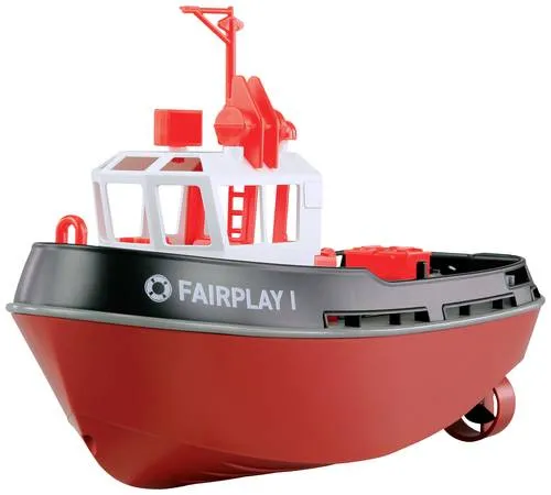 Amewi RC Einsteiger Motorboot RtR 225mm - Miniatur Hafen-Schlepper - RC-Modelle: Detailgetreues Modellboot mit leistungsstarkem Akku, 2,4GHz Fernsteuerung und LED-Beleuchtung - ideal für Kinder ab 8 Jahren und kleinen Gewässern.