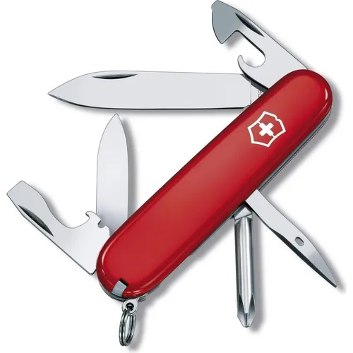 Victorinox Tinker 1.4603 - 12-Funktion Schweizer Taschenmesser in Rot - Taschenmesser mit 12 Funktionen, ideal für Outdoor-Aktivitäten und Notfälle, kompakt und robust.