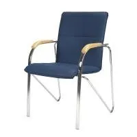 BESUCHERSESSEL BLAU 2ST. (SAMBA CHROM V53 1.007) von Nowy Styl