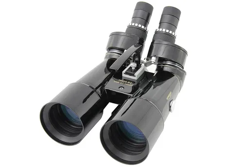 Omegon Nightstar 16x70 Fernglas - 45° Einblick - Fernglas mit 70mm Objektiv für klare astronomische Beobachtungen, 45° Einblick für entspanntes Beobachten und im Alukoffer für sicheren Transport.
