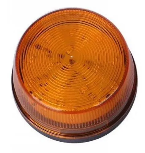 LED Signalleuchte, blinkend, ø70mm, 12V DC - Farbe: gelb