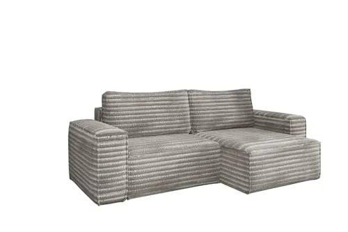 Kaiser Möbel Bohoo Ecksofa L-form Grau Rechts