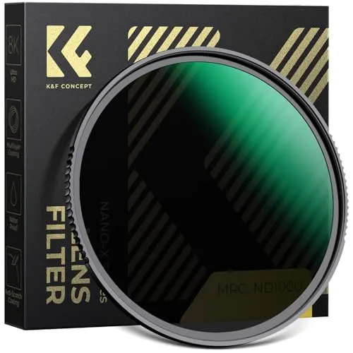 K&F CONCEPT Nano-X 77mm Graufilter ND1000 (10 Stop) ND Filter Slim Neutral Graufilter