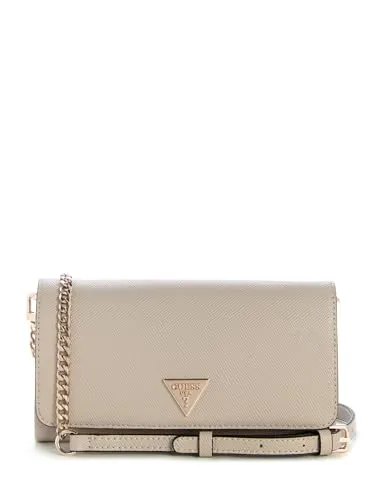 GUESS Noelle II Xbody Flap Organizer Umhängetasche taupe - Stylische Umhängetasche für Damen mit verstellbarem Trageriemen und praktischen Fächern. Ideal für Freizeitaktivitäten und den täglichen Gebrauch.