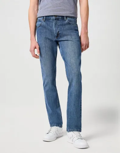 Wrangler Herren Red Kabel Regular Jeans - Mid Stone, 36W/34L EU - Bequeme Regular-Fit Jeans mit geradem Bein, ideal für den Alltag. Zeitlose Eleganz und hochwertige Baumwolle sorgen für perfekten Tragekomfort.