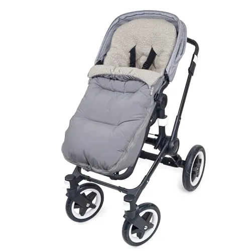 Liebes von priebes Winter-Fußsack Zoi | Universal für Kinderwagen, Sportwagen & Buggy, Babyfußsack mit abnehmbarer Oberseite | Kinderfußsack waschbar | Fußsack atmungsaktiv