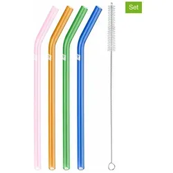 Zwilling 4er-Set: Strohhalme in Bunt - (L)23 cm
