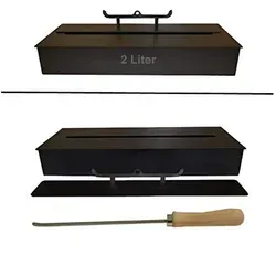 Kaminbau Mierzwa 2 Liter Bio Ethanol Brenner Schwarz