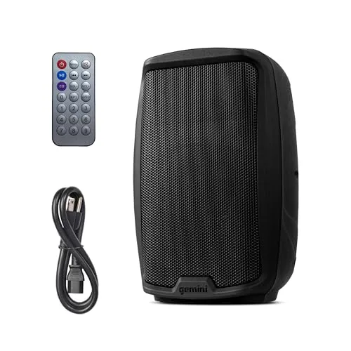 Gemini Sound AS-2110BT Active Bluetooth Lautsprecher - PA Komplettset mit 1000-Watt-Klasse-D-Verstärker für kraftvollen Sound und Bluetooth-Streaming. Ideal für Veranstaltungen, robustes Design und vielseitige Anschlussmöglichkeiten.
