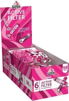 Beutel GIZEH Pink ACTIVE 500 FILTER 10 x