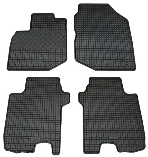 AD Tuning GmbH & Co. KG Gummi Fußmatten Set, 4teilig, Gummifußmatten Gummimatten Matten