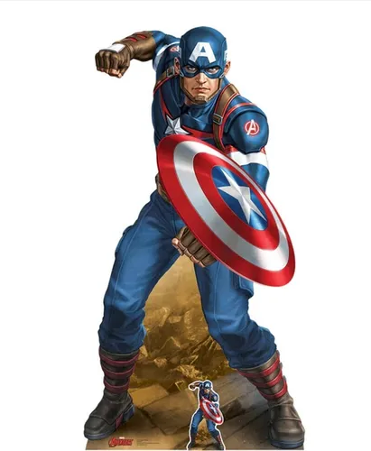 Figurine en carton Marvel Comics Captain America Vibranium H 183 CM