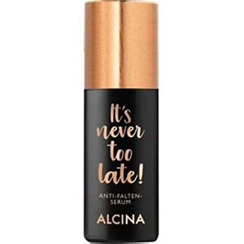 Alcina It's Never Too Late Anti-Falten Serum 30 ml - Anti-Faltenprodukte für Damen, pflegt alle Hauttypen mit hochwirksamen Inhaltsstoffen und sorgt für ein jugendliches Hautbild.