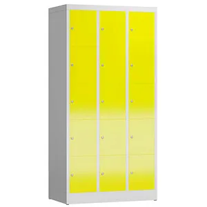 Steelboxx Fächerschrank 15 Fächer - Komplett verschweißt und montiert - Robuster Schließfachschrank mit 15 Fächern, ideal für Umkleiden und Sozialräume. Lieferung vollständig montiert, keine Montage erforderlich, langlebige Stahlkonstruktion, perfekt für Industrie und Handwerk.