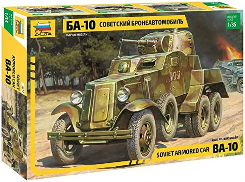 Zvezda Z3617 500783617 - 1:35 WWII Soviet BA-10 Gepanzertes Fahrzeug