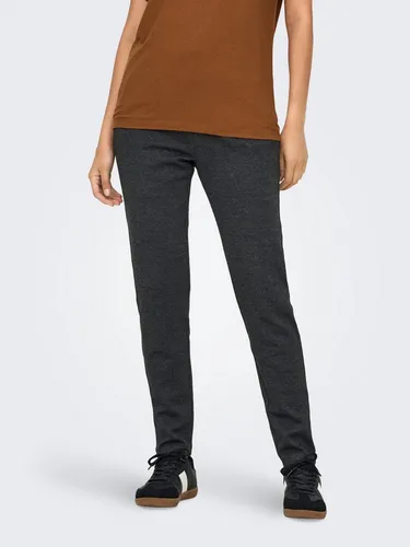 ONLY Bundfaltenhose ONLPOPTRASH-GOZI - Falten grau|schwarz L - Trainingsbekleidung, stylische Bundfaltenhose mit kariertem Design für einen modernen Look und optimalen Tragekomfort.