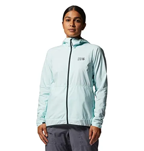 Mountain Hardwear Damen KOR Airshell Hoody Jacke, Blasses EIS, Large