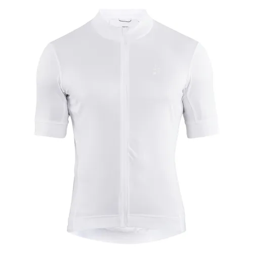 Craft CORE Essence Jersey M White XL - Sportliches Velotrikot für Rennrad und Mountainbike, atmungsaktiv mit feuchtigkeitstransportierendem Material und vier praktischen Rückentaschen.