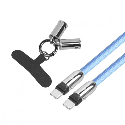 2in1 USB C cable 1m blue TB 5902002282673 von TB