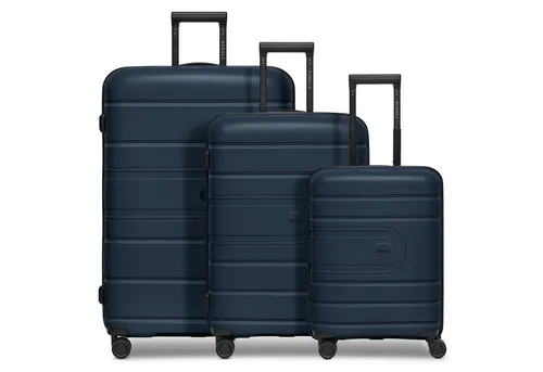 REDOLZ Hartschalen Koffer-Set 3-teilig | Leicht & Dehnbar - Koffer | 3-teiliges Set aus robustem Polypropylen mit 6 cm Dehnfalte für mehr Stauraum. Ideal für Reisen – ausgestattet mit TSA-Schloss und 360° drehbaren Doppelrollen.